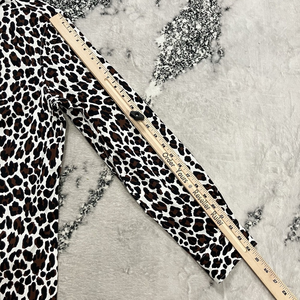 Talbots Leopard Print Button Down Blouse Womens S… - image 5